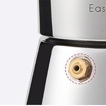 Cafetière Moka Italienne en Inox - Compatible Induction 200ml à 500ml