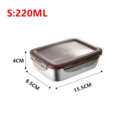 Boîte Bento en Acier Inoxydable - Hermétique et Compatible Micro-ondes