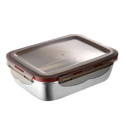 Boîte Bento en Acier Inoxydable - Hermétique et Compatible Micro-ondes