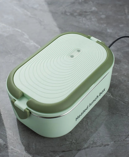 Boîte Repas Chauffante Électrique 220V - Lunch Box Inox 1L Bureau et École
