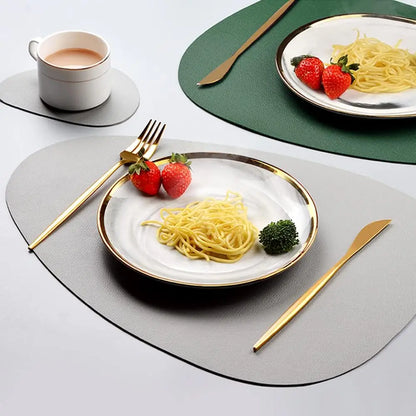 Ensemble de Table en Cuir PU - Impérméable Double Face pour Cuisine et Restaurant