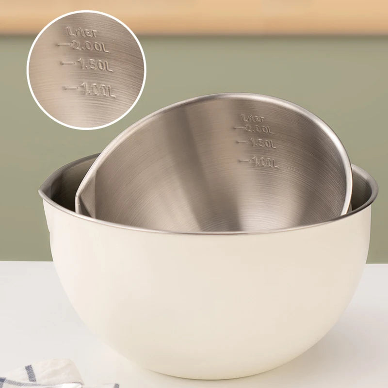Bols Mélangeurs en Acier Inoxydable - Multifonction Cuisine