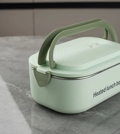 Boîte Repas Chauffante Électrique 220V - Lunch Box Inox 1L Bureau et École