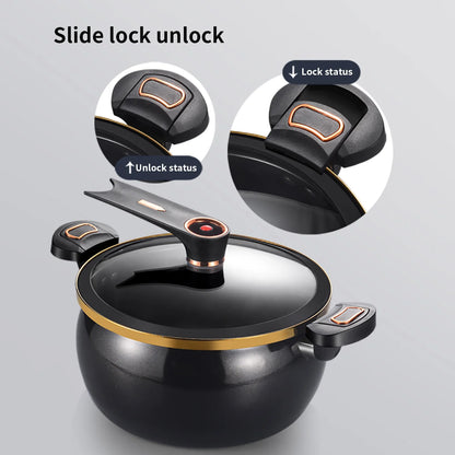 Cocotte Mijoteuse 7L Antiadhésive - Compatible Induction et Gaz