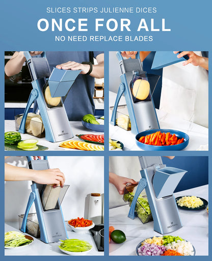 Mandoline de Cuisine Multifonctionnelle - Trancheur Légumes et Fruits