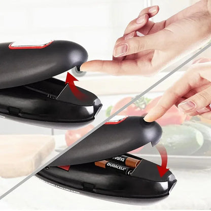 Ouvre-Boîte Électrique Automatique - Portable Une Touche Noir et Blanc