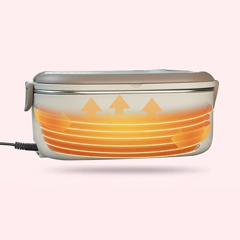 Boîte Repas Chauffante Électrique 220V - Lunch Box Inox 1L Bureau et École