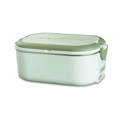 Boîte Repas Chauffante Électrique 220V - Lunch Box Inox 1L Bureau et École