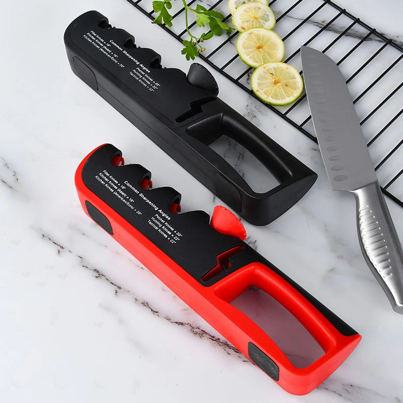 Aiguiseur de Couteaux Professionnel 5-en-1 - Angle Ajustable Base Antidérapante