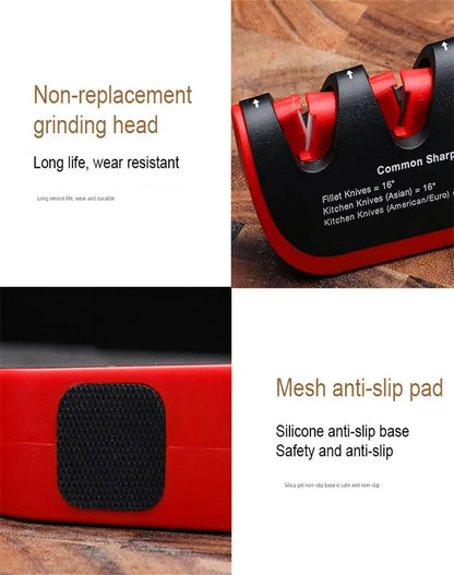 Aiguiseur de Couteaux Professionnel 5-en-1 - Angle Ajustable Base Antidérapante