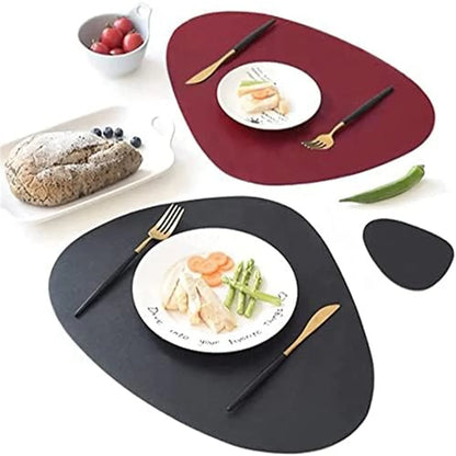 Ensemble de Table en Cuir PU - Impérméable Double Face pour Cuisine et Restaurant