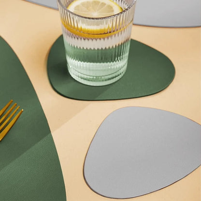 Ensemble de Table en Cuir PU - Impérméable Double Face pour Cuisine et Restaurant