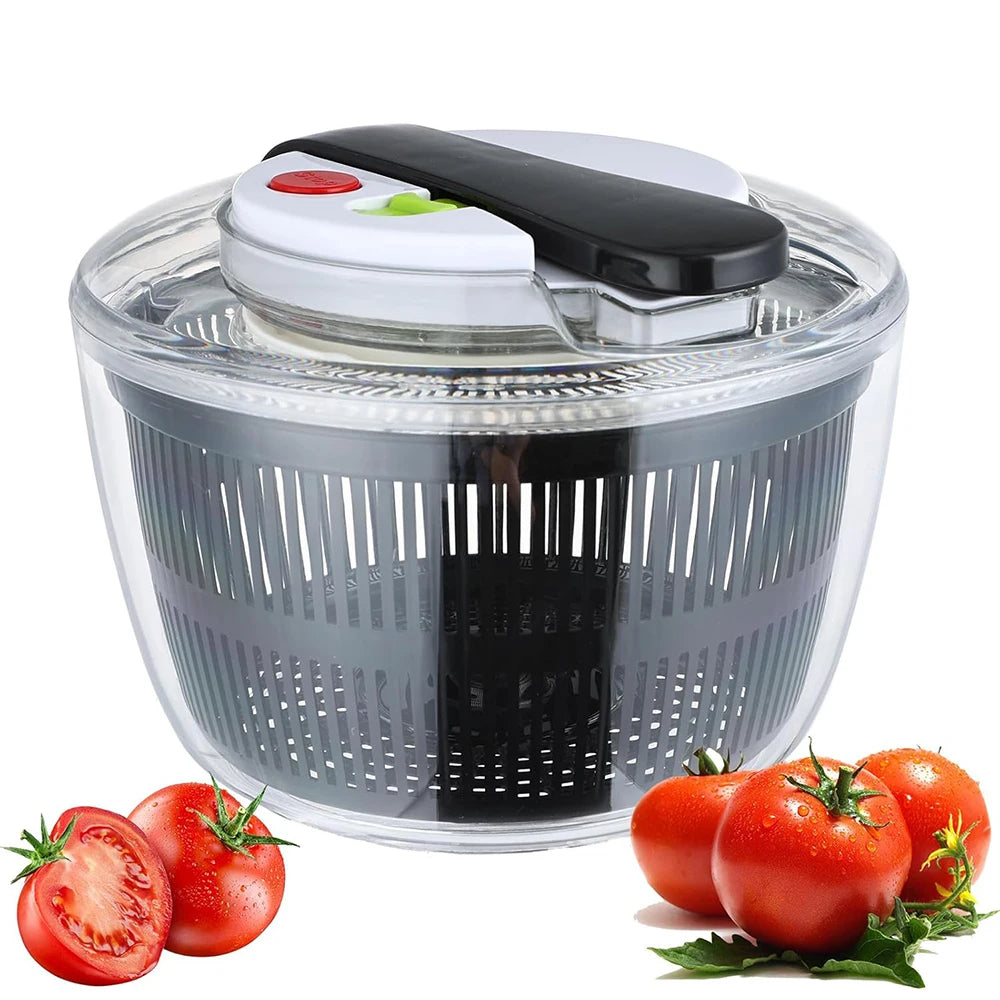 Essoreuse à Salade Double Compartiment - Compact et Pratique