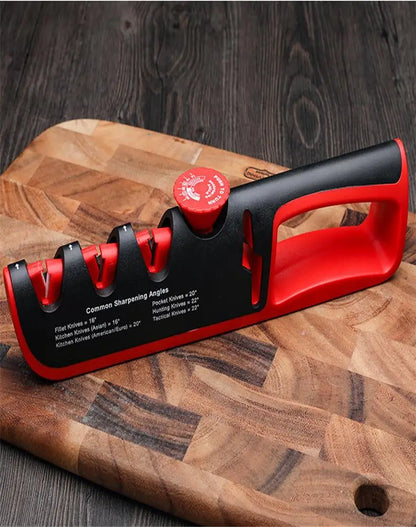 Aiguiseur de Couteaux Professionnel 5-en-1 - Angle Ajustable Base Antidérapante