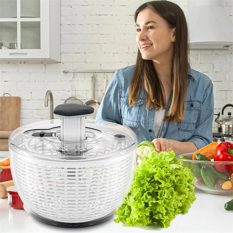 Essoreuse à Salade Grande Capacité - Presse Facile d'une Main