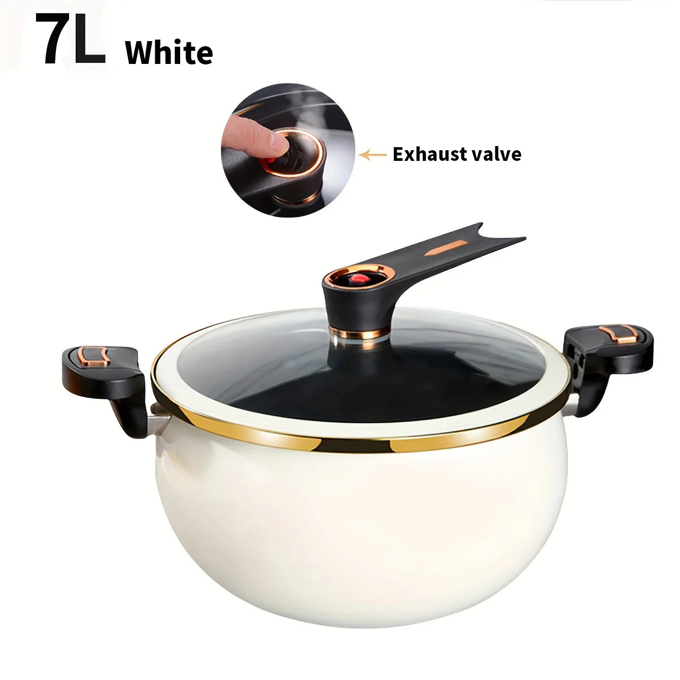 Cocotte Mijoteuse 7L Antiadhésive - Compatible Induction et Gaz