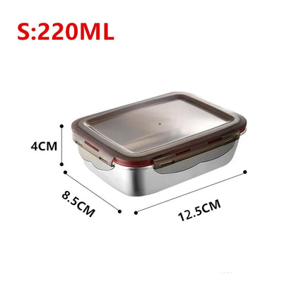 Boîte Bento en Acier Inoxydable - Hermétique et Compatible Micro-ondes