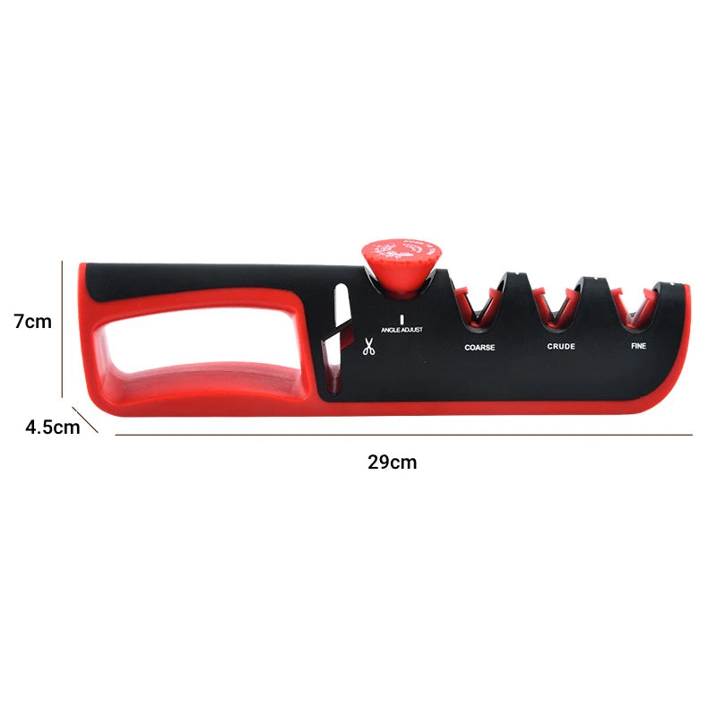 Aiguiseur de Couteaux Professionnel 5-en-1 - Angle Ajustable Base Antidérapante
