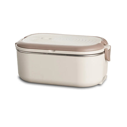 Boîte Repas Chauffante Électrique 220V - Lunch Box Inox 1L Bureau et École