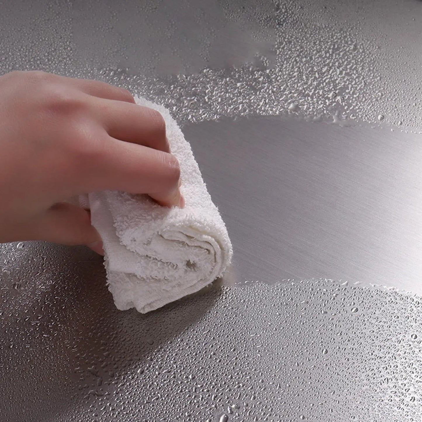 Planche à Découper en Acier Inoxydable avec Rebord - Protection Plan de Travail