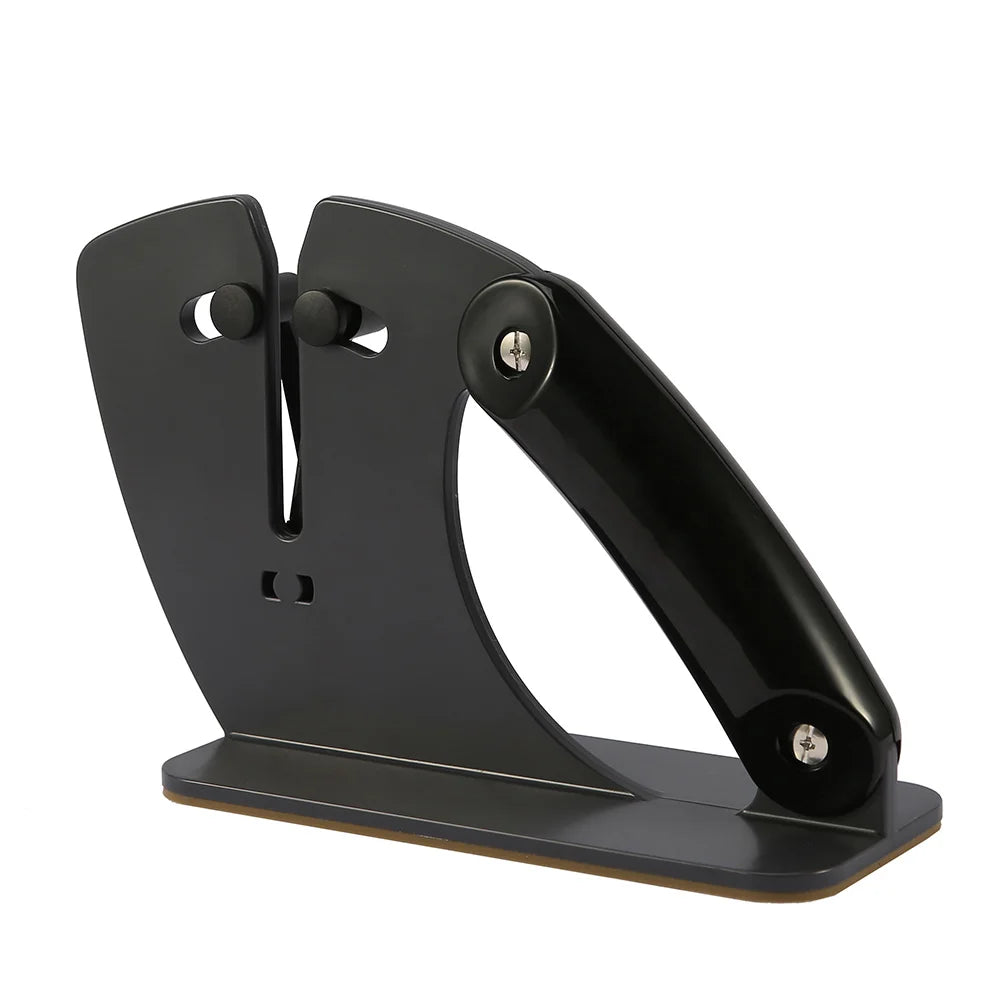 Aiguiseur couteaux ergonomique poignée antidérapante utilisation sécurisée.