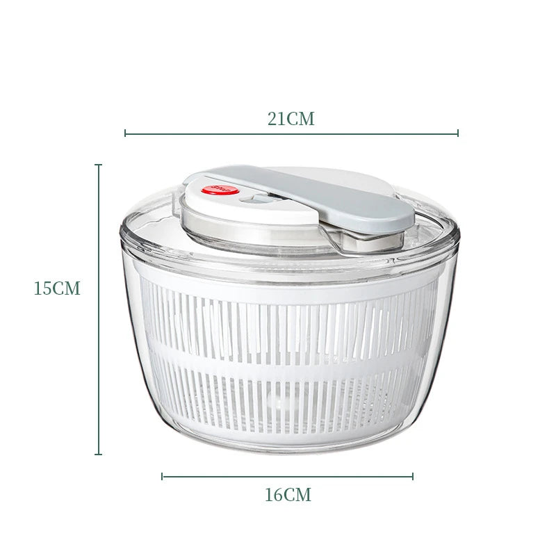 Essoreuse à Salade Double Compartiment - Compact et Pratique