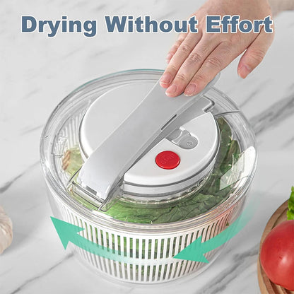 Essoreuse à Salade Double Compartiment - Compact et Pratique