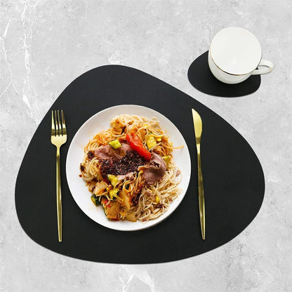 Ensemble de Table en Cuir PU - Impérméable Double Face pour Cuisine et Restaurant