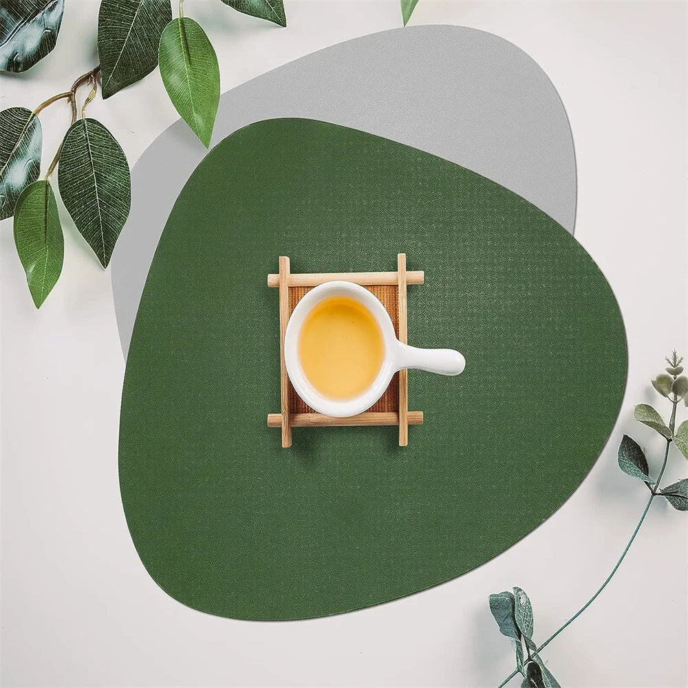 Ensemble de Table en Cuir PU - Impérméable Double Face pour Cuisine et Restaurant