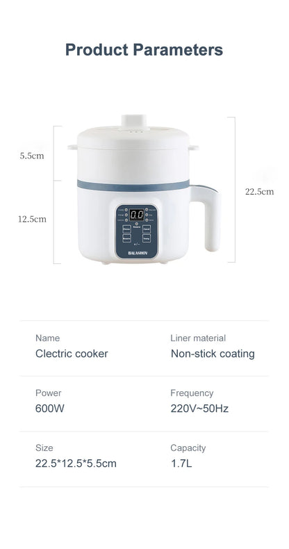 Cuiseur à Riz Électrique Multifonction - Cuve Antiadhésive 220V