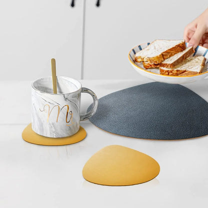 Ensemble de Table en Cuir PU - Impérméable Double Face pour Cuisine et Restaurant