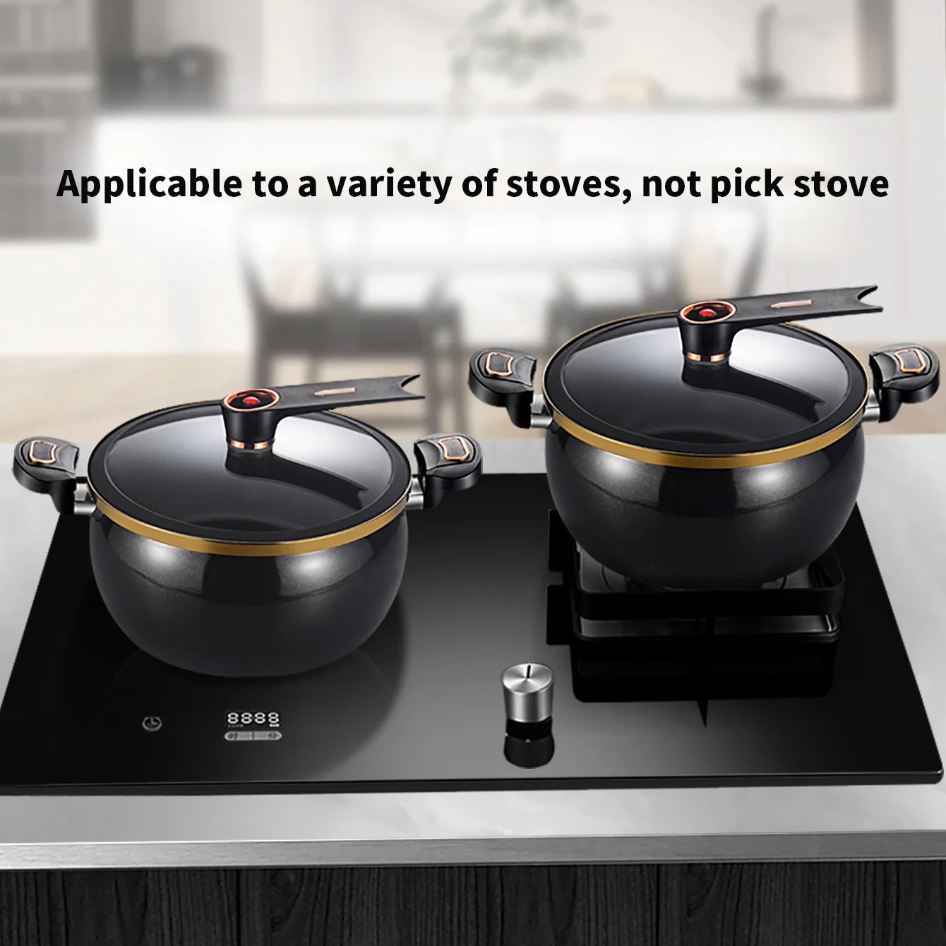 Cocotte Mijoteuse 7L Antiadhésive - Compatible Induction et Gaz