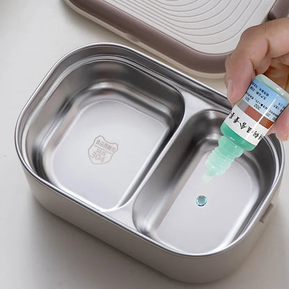Boîte Repas Chauffante Électrique 220V - Lunch Box Inox 1L Bureau et École