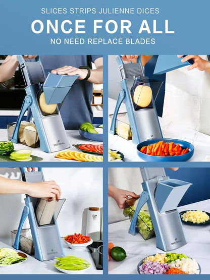 Mandoline de Cuisine Multifonctionnelle - Trancheur Légumes et Fruits