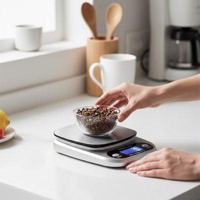 Balance numérique multifonction pour café pâtisserie cuisine précise.