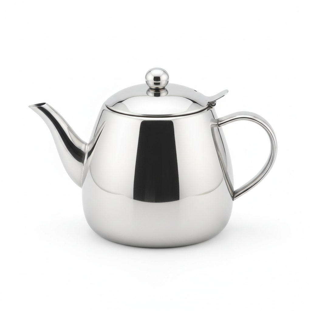 Théière en Inox Élégante avec Filtre Intégré