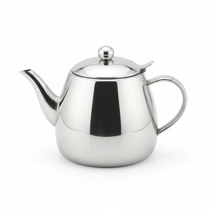 Théière en Inox Élégante avec Filtre Intégré