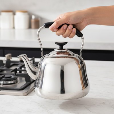 Théière en inox 